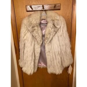 Woman’s natural blue fox fur Finland coat